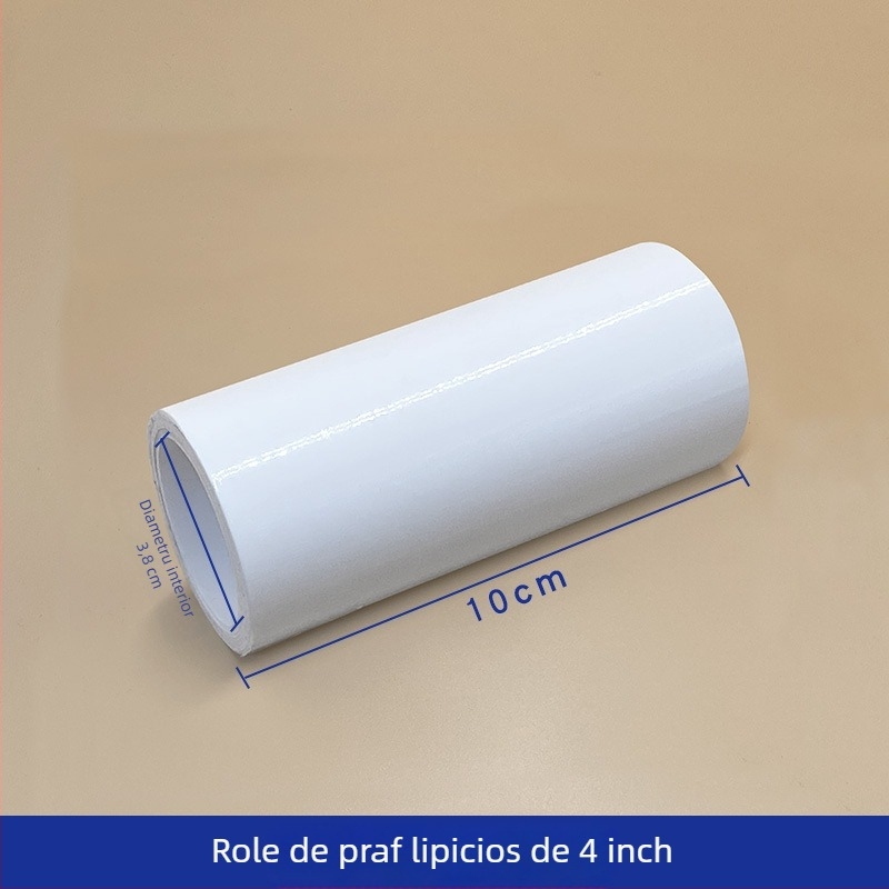 PE hârtie pentru rolă de praf, pentru 4/6/8/10/12 inch, rolă de praf cu suport pentru mâner, îndepărtător antistat pentru scame