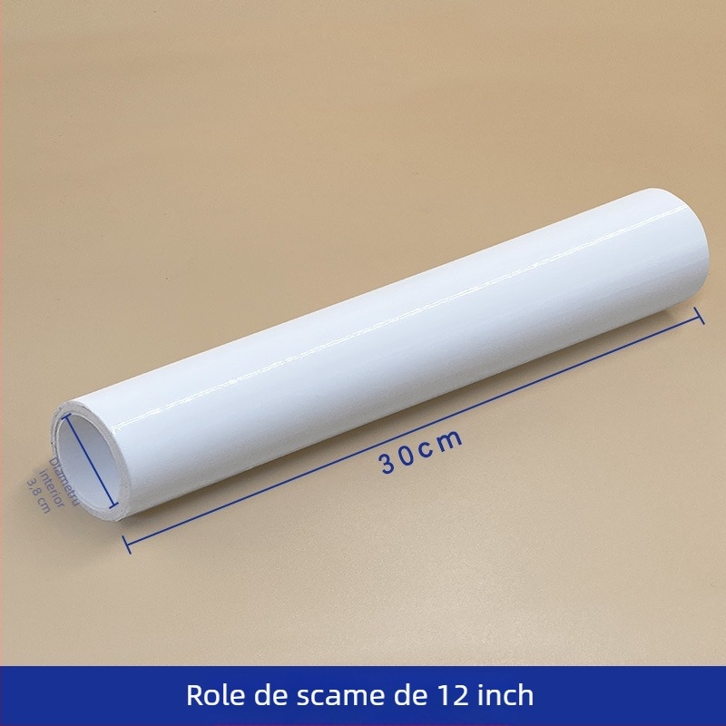 PE hârtie pentru rolă de praf, pentru 4/6/8/10/12 inch, rolă de praf cu suport pentru mâner, îndepărtător antistat pentru scame