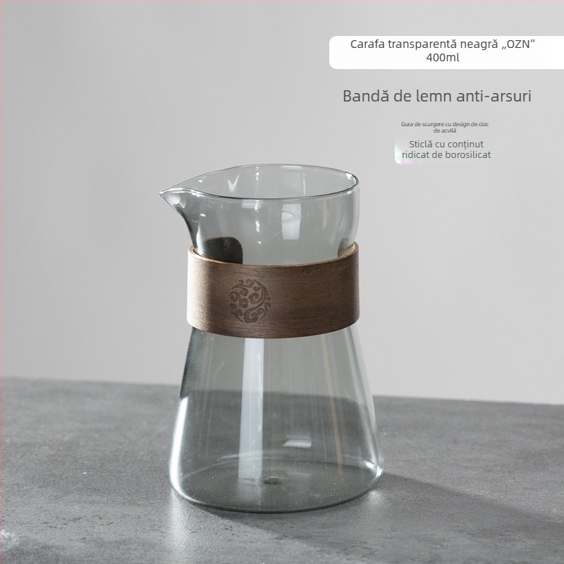 Set pentru preparare manuală a cafelei cu filtru și dripper din sticlă pentru cafea și ceai