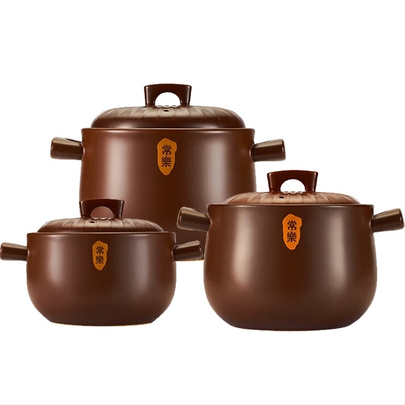 Oală ceramică pentru supe, uz casnic, rezistentă la fisuri, potrivită pentru plita pe gaz