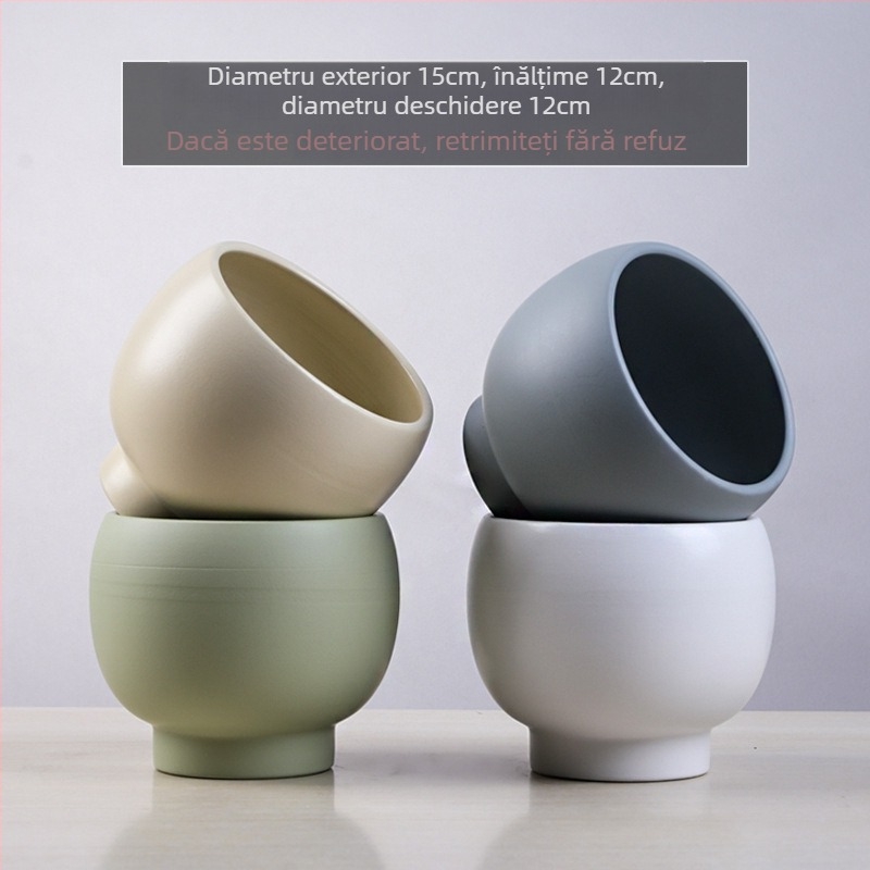 Ghiveci ceramic în stil Nordic minimalist, pentru decorul casei, pe podea