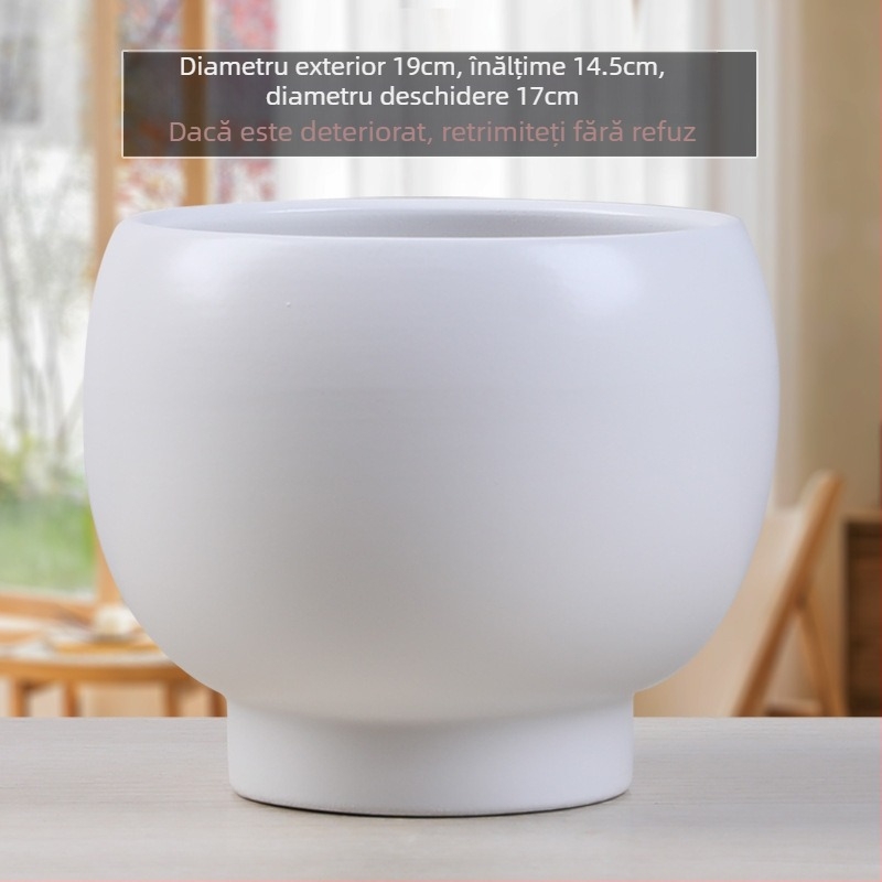 Ghiveci ceramic în stil Nordic minimalist, pentru decorul casei, pe podea