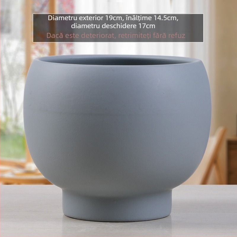 Ghiveci ceramic în stil Nordic minimalist, pentru decorul casei, pe podea
