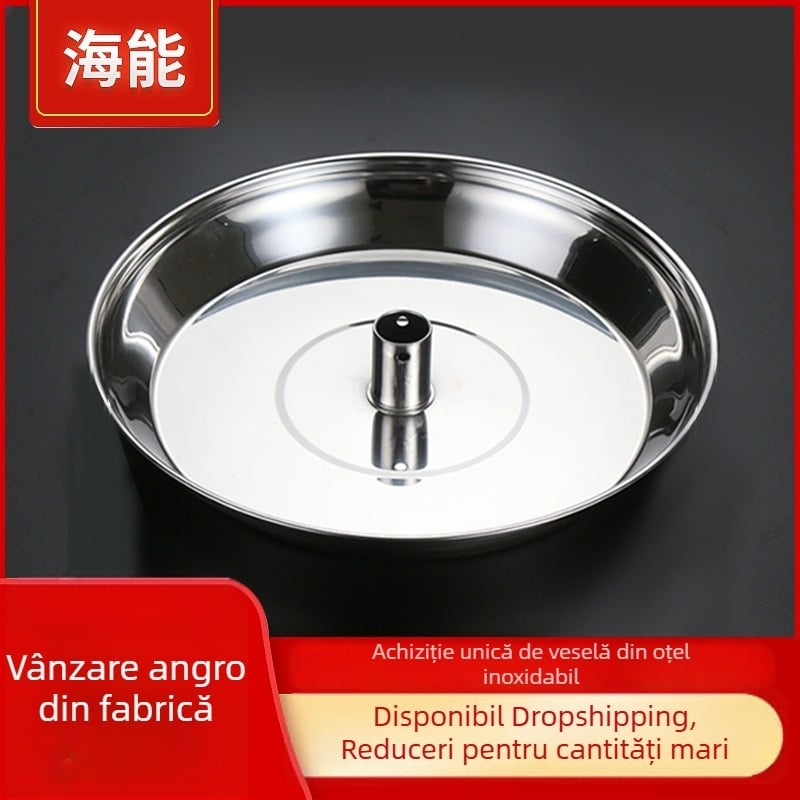 Grilă de abur din oțel inoxidabil pentru wok și vas de aburi, construcție mai groasă, accesoriu bucătărie