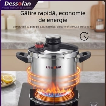 Desselan oală sub presiune de 7 L, cu 120 kPa presiune înaltă, numeroase funcții de siguranță și operare cu o singură mână