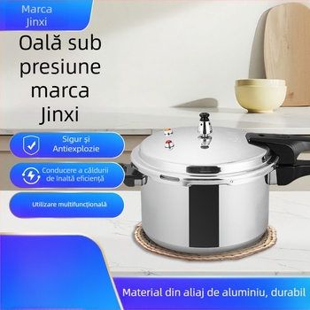 Oală sub presiune Jinxi pentru uz casnic, compatibilă cu aragaz pe gaz și plită cu inducție, universală, de calitate alimentară, rezistentă la explozie, vesela de bucătărie