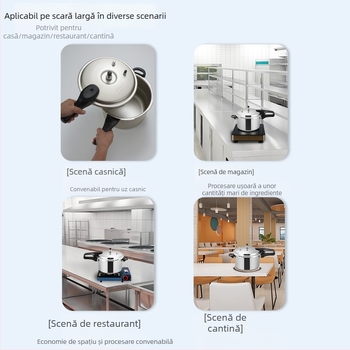 Oală sub presiune Jinxi pentru uz casnic, compatibilă cu aragaz pe gaz și plită cu inducție, universală, de calitate alimentară, rezistentă la explozie, vesela de bucătărie
