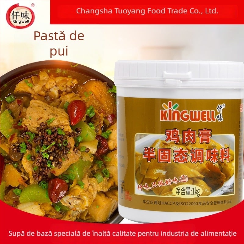 Pastă de condimente pentru pui, pentru feluri gătite la aburi, înăbuite și Kung Pao – pastă aromată, pentru uz comercial