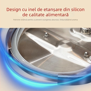 Fuerxing oală sub presiune pentru uz comercial și casnic, compatibilă cu aragazuri pe gaz și inducție, capacitate mare, oțel inoxidabil îngroșat, protecție la explozie