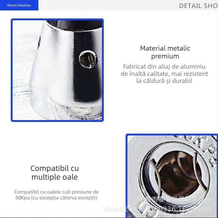Ventil de evacuare pentru oală sub presiune, capac de reglare 80 kPa