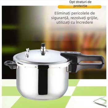 Jinxi oală sub presiune din oțel inoxidabil 304 pentru uz casnic, compatibilă cu aragazuri pe gaz și plite cu inducție, protecție împotriva exploziilor