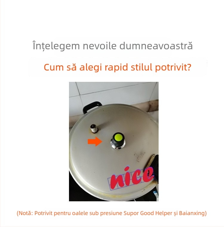 Valvă de limitare a presiunii din aliaj de aluminiu pentru oală Supor, 80KP