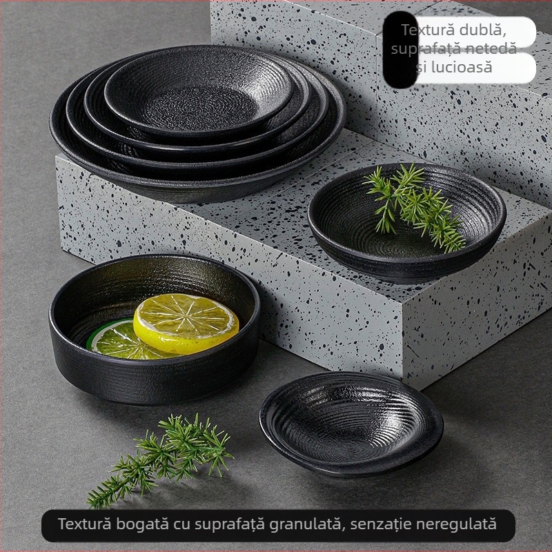Set de veselă din melamină, stil nordic, formă neregulată, farfurii monocrome, farfurie pentru sos/dip, aspect porțelan imitatie, pentru utilizare comercială