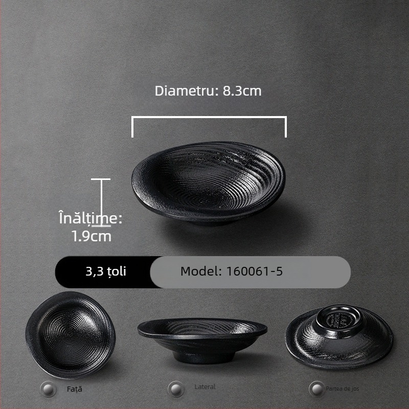 Set de veselă din melamină, stil nordic, formă neregulată, farfurii monocrome, farfurie pentru sos/dip, aspect porțelan imitatie, pentru utilizare comercială