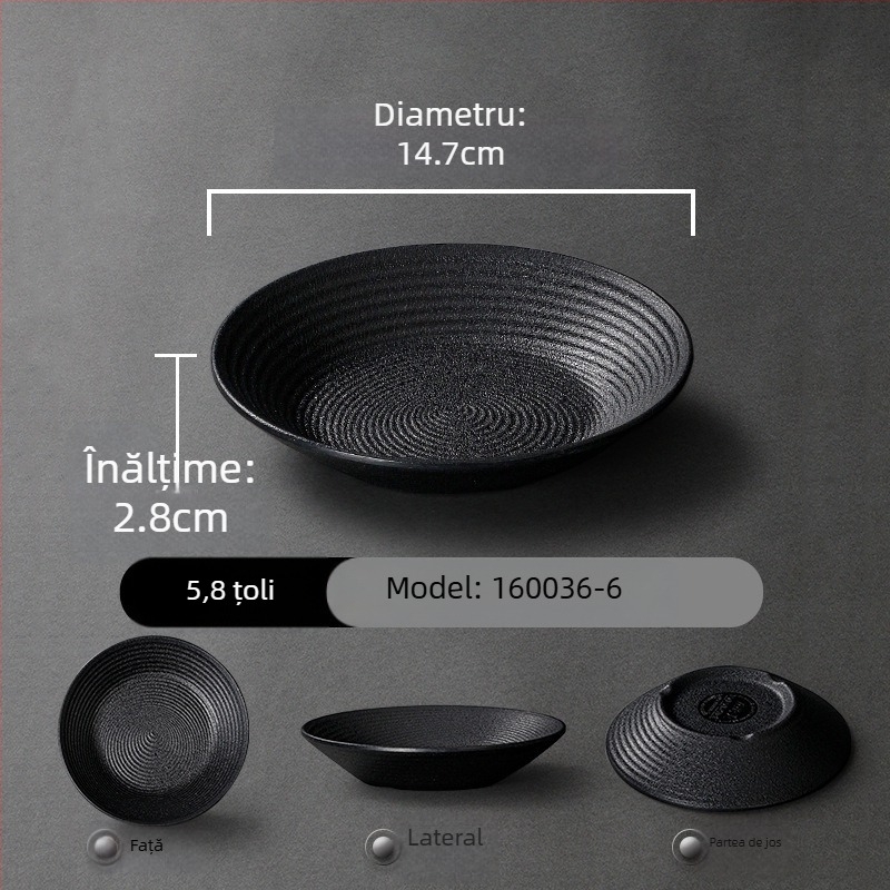 Set de veselă din melamină, stil nordic, formă neregulată, farfurii monocrome, farfurie pentru sos/dip, aspect porțelan imitatie, pentru utilizare comercială