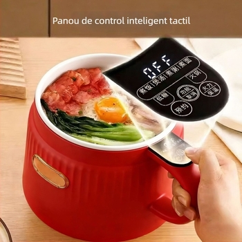 Rizator ceramic inteligent cu funcții integrate de gătit și spălare, potrivit pentru preparate pe bază de zahăr, prăjire și gătire la aburi, cu acoperire email ceramic