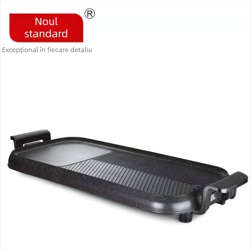 Model X0455 – Oală electrică pentru hot pot și grătar, toate într-un singur aparat, plăcuță de grătar pătrată