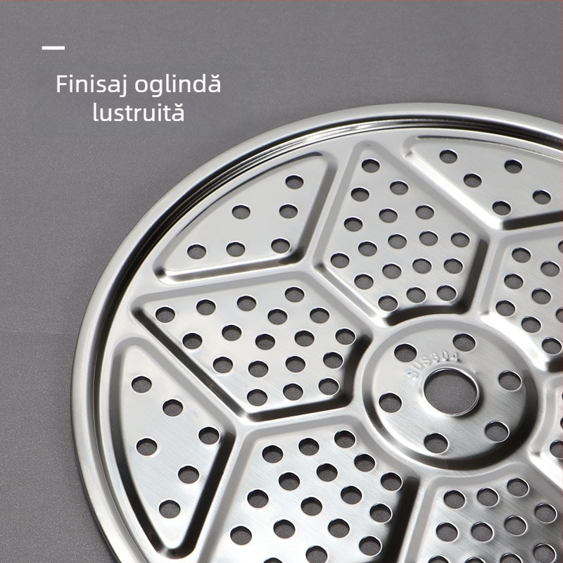 Tavă circulară de aburi din oțel inoxidabil 304 pentru uz casnic