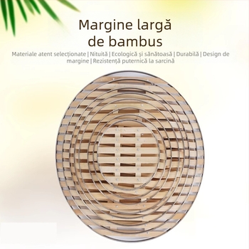 Set din bambus pentru abur și bază pentru oală mare – Accesorii de bucătărie multifuncționale