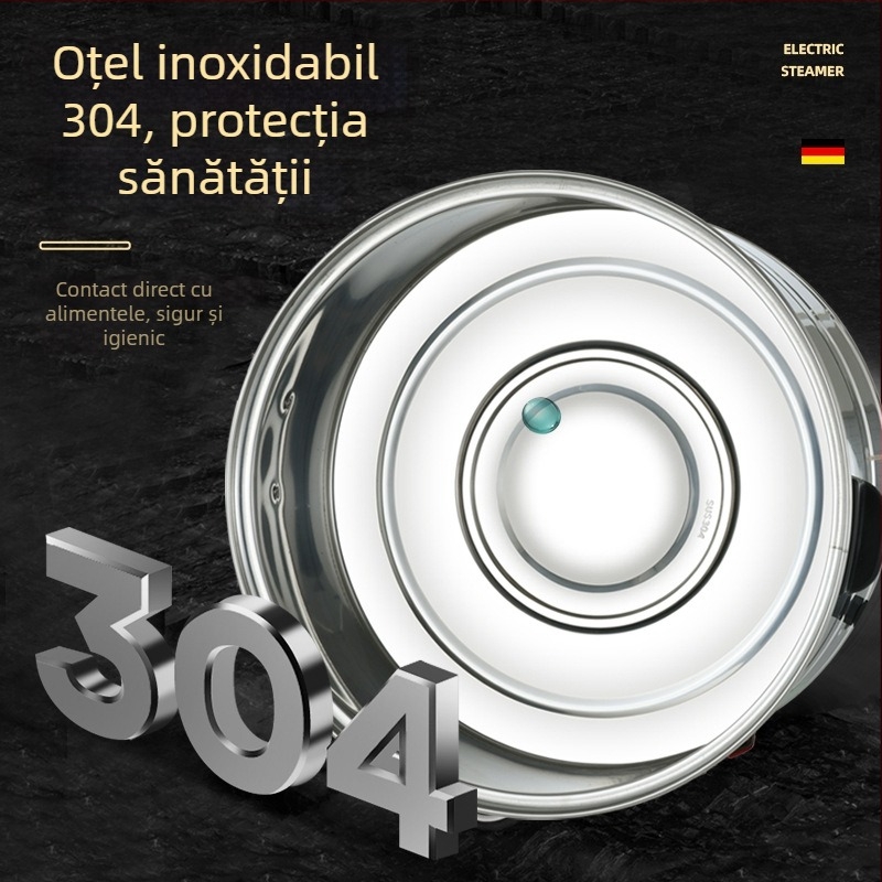 Aburitor electric din oțel inoxidabil 304, cu trei sau mai multe niveluri, capacitate mare, pentru uz casnic și comercial, diametru 47–52 cm
