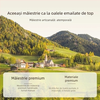 Oală emailată din fontă, 3,1–4 L, pentru supe și tocane