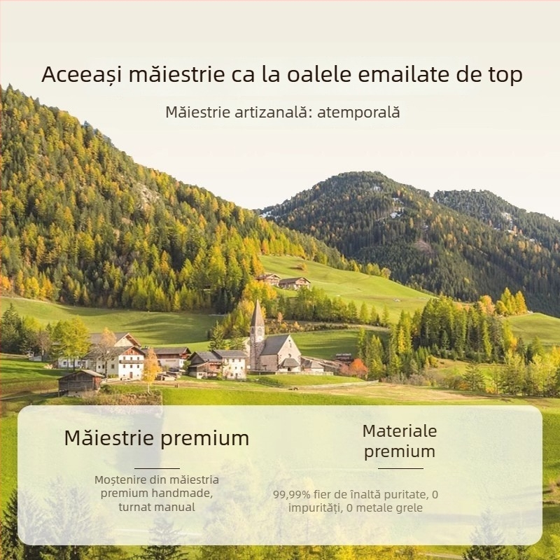 Oală emailată din fontă, 3,1–4 L, pentru supe și tocane