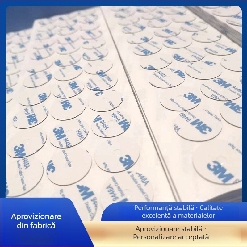 Bandă dublă față din spumă EVA, îngroșată, formă neregulată, neagră, vâscozitate înaltă