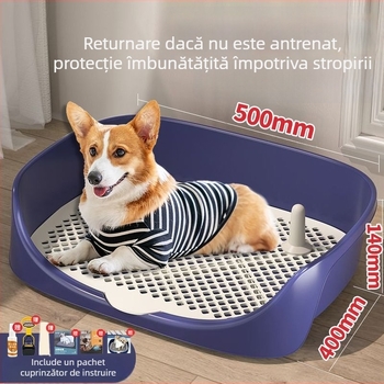 Toaletă automată pentru câini, pentru rase mici și mari, cu sistem de clătire