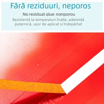 Hârtie de mască și bandă de hârtie cu aderență înaltă, bază din hârtie japoneză, pentru vopsirea mobilierului cu spray și mascare rosturilor plăcilor; ușor de rupt
