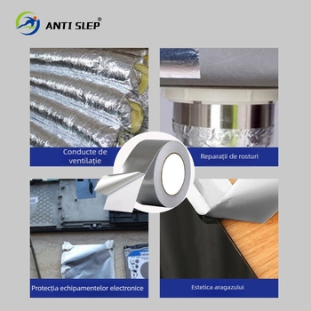 Bandă din folie de aluminiu pentru bucătărie — impermeabilă, rezistentă la ulei, autoadezivă, rezistentă la temperaturi înalte, cu hârtie de susținere