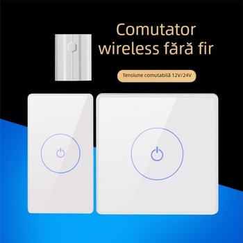 12/24V control de acces din sticlă securizată pentru uși automate, panou cu întrerupător tactil fără fir pentru ieșire
