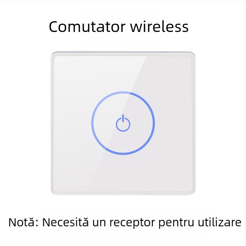 12/24V control de acces din sticlă securizată pentru uși automate, panou cu întrerupător tactil fără fir pentru ieșire