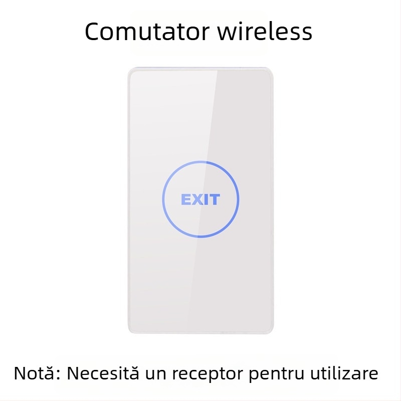 12/24V control de acces din sticlă securizată pentru uși automate, panou cu întrerupător tactil fără fir pentru ieșire