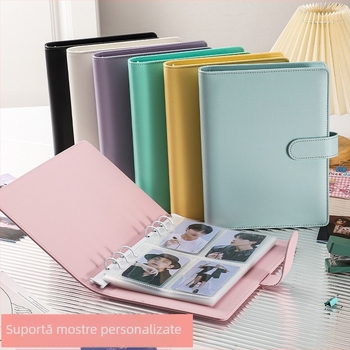 Album foto A5 în stil macaron, cu carduri Polaroid My Little Pony, album cu foi detașabile pentru colecție și depozitare de fotografii