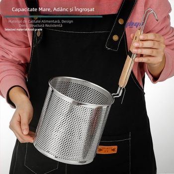 Colander din oțel inoxidabil cu plasă filtrantă pentru tăiței Malatang, mare