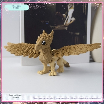 Figurină griffon imprimată 3D, cu aripi mobile, ornament decorativ