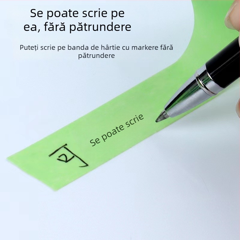 Bandă de mascare verde din hârtie japoneză, cu aderență redusă, sigură pentru pereți, pentru separarea culorilor în pictură