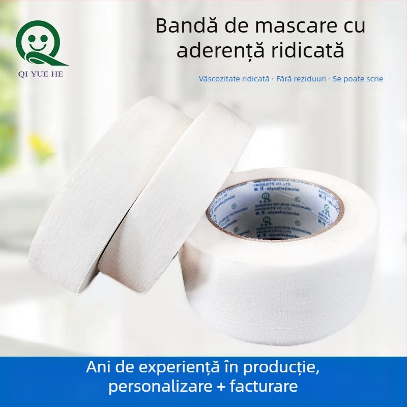 Hârtie de mască albă pentru decorarea mobilierului – bandă de mascare din hârtie texturată, aderență înaltă