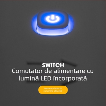 Prelungitor USB pentru birou cu mai multe prize și întrerupătoare individuale, priză inteligentă multifuncțională pentru casă și cămin