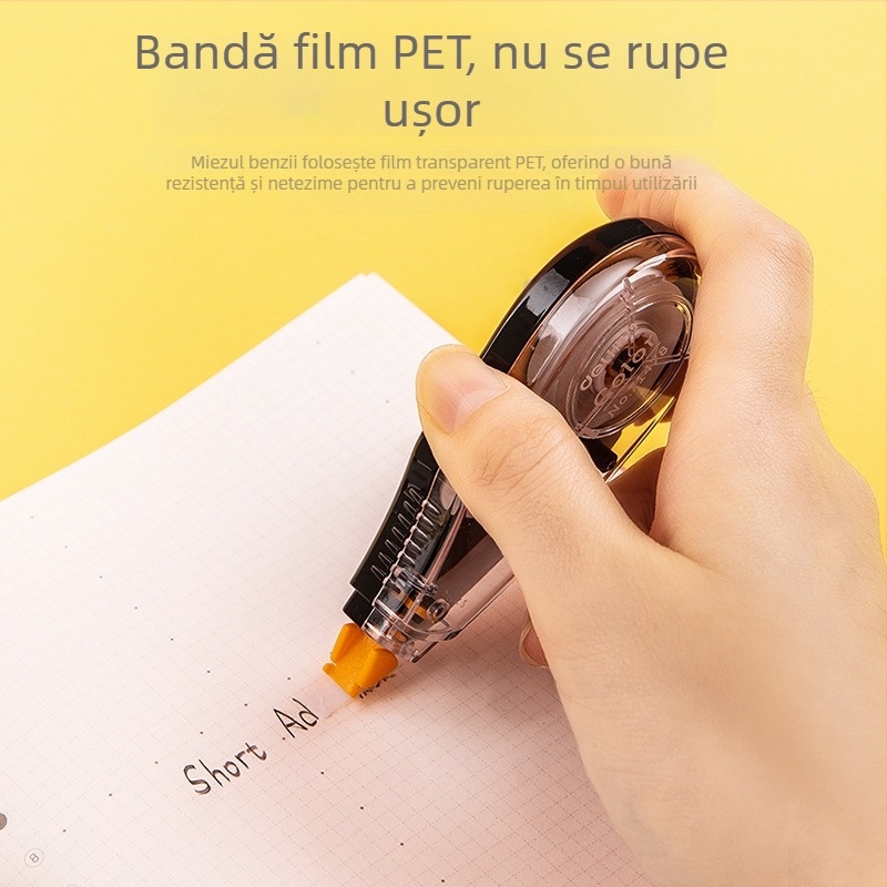 Set corector Deli 71522, bandă corectoare 5mm x 12m, bandă din film, culori mixte, pe card