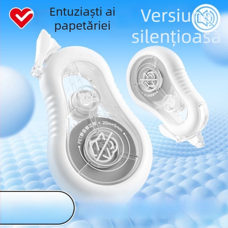 Bandă corectoare Hobby CT8310, albă, 20 m, durabilă și silențioasă pentru elevi