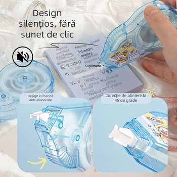 Beifa Xili Cartoon Bandă corecție cu capacitate mare pentru elevi, silențioasă, compatibilă cu diferite tipuri de pixuri