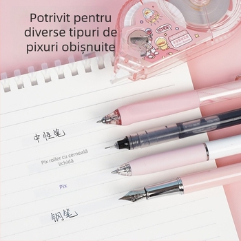 Beifa Xili Cartoon Bandă corecție cu capacitate mare pentru elevi, silențioasă, compatibilă cu diferite tipuri de pixuri