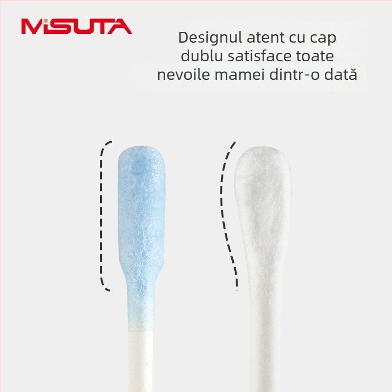 MISUTA Bețișor cu bumbac lipicios pentru bebeluși – instrument de curățare a urechilor și a nasului la nou-născuți