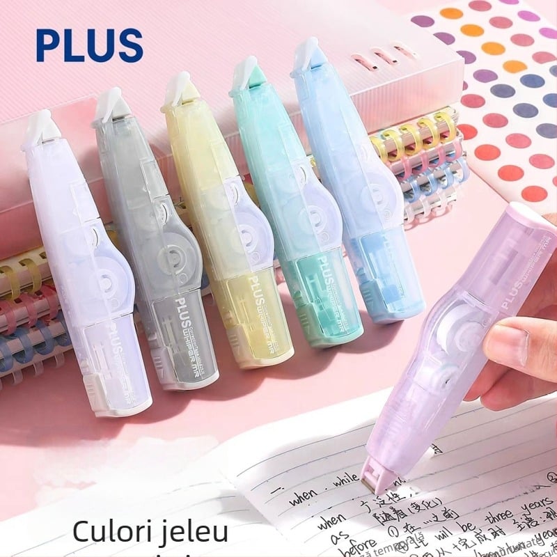 Plus MR bandă de corecție din seria Jelly Color, ediție limitată, potrivită pentru elevii din ciclul primar și gimnazial, reîncărcabilă cu reîncărcări înlocuibile