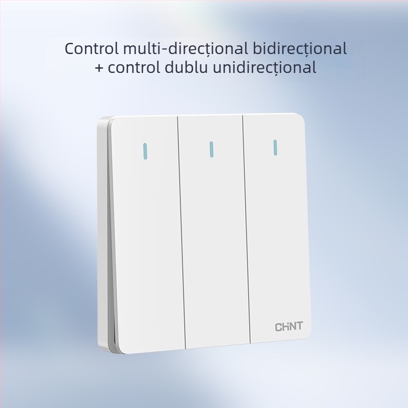 Chint întrerupător priză încastrabil pe perete, panou cu 1 modul, 5 găuri, crem, alb 6C