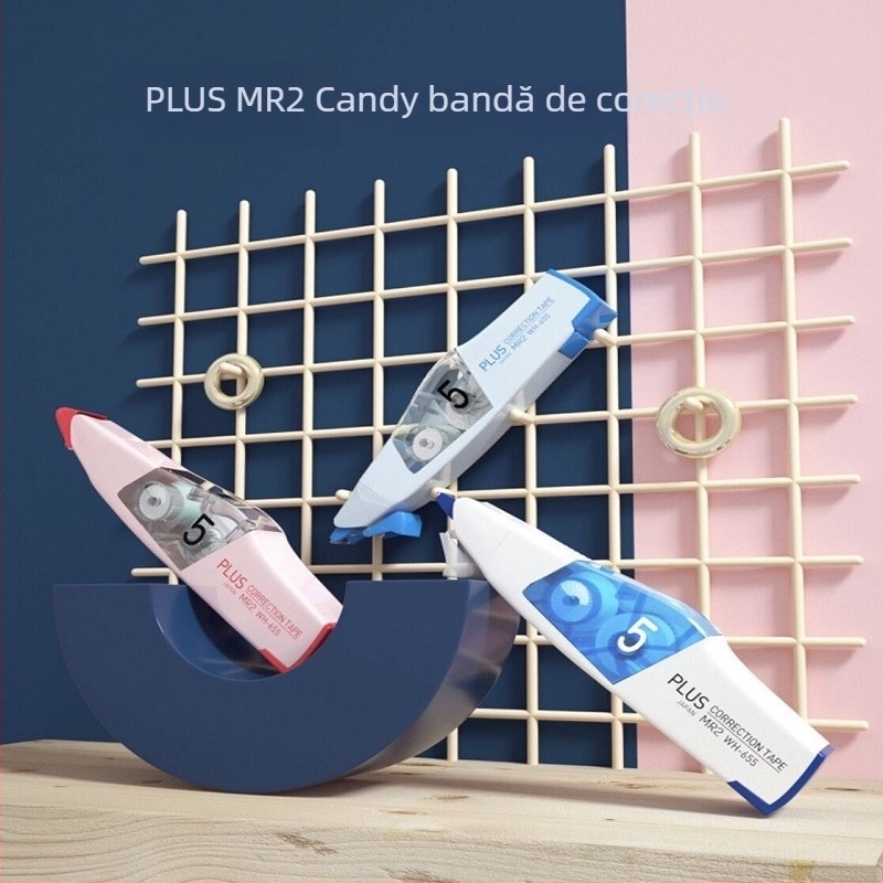 Bandă corectoare PLUS MR2 cu miez înlocuibil – drăguță, portabilă pentru elevi