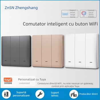 Zhengshang B1 comutator Tuya inteligent, WiFi, panou vocal la distanță, standard european