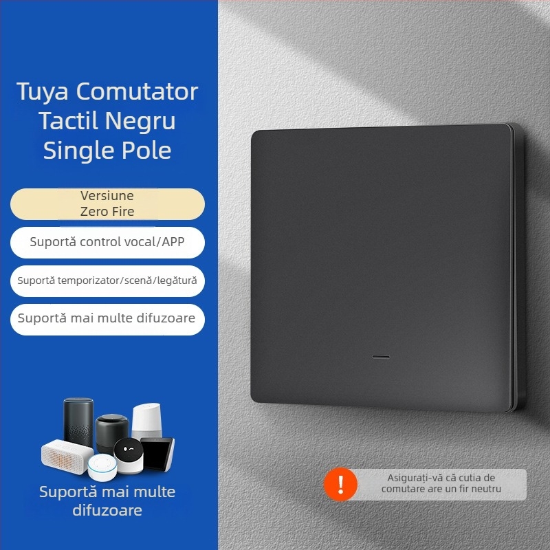 Zhengshang B1 comutator Tuya inteligent, WiFi, panou vocal la distanță, standard european