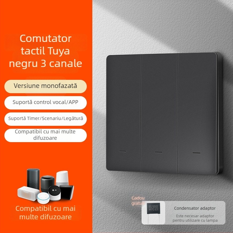 Zhengshang B1 comutator Tuya inteligent, WiFi, panou vocal la distanță, standard european